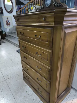 Cómoda de pino 6 cajones