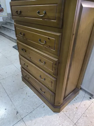 Cómoda de pino 6 cajones