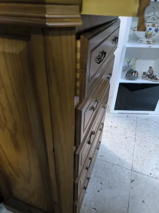 Cómoda de pino 6 cajones