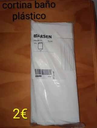 Cortina de baño plástico BJÄRSEN 180x200