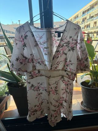 Mono corto estampado flores