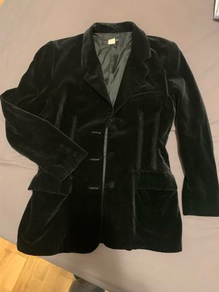 Chaqueta de terciopelo entallada