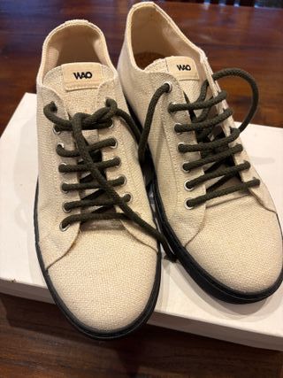 Scarpe WAO tela naturale sughero Made in Italy