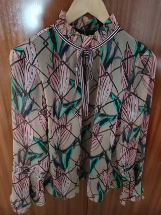Blusa Sofía Chnoor Talla M Estampada