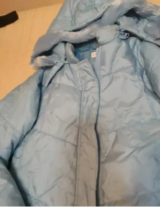 Anorak largo azul