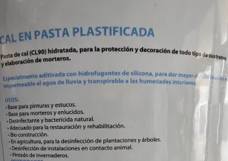 Cal en Pasta BIMSA 12kg