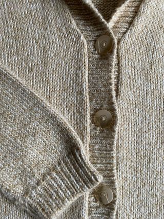 Cárdigan lana/alpaca jaspeado S