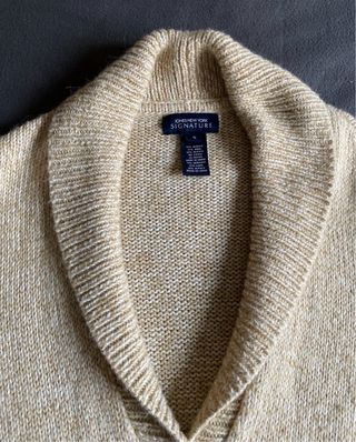 Cárdigan lana/alpaca jaspeado S