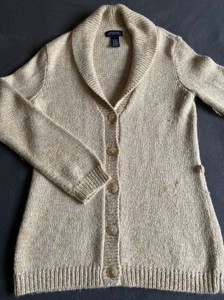 Cárdigan lana/alpaca jaspeado S