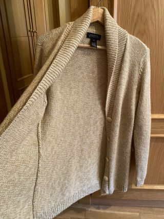 Cárdigan lana/alpaca jaspeado S