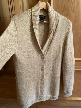 Cárdigan lana/alpaca jaspeado S