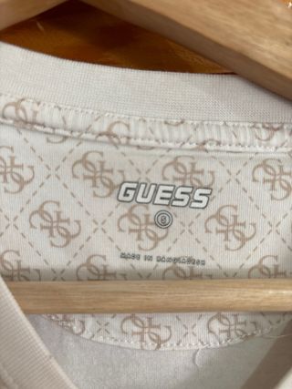 Camiseta Guess Blanca Estampada