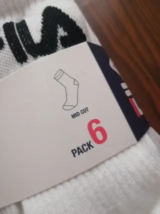 Pack 6 pares Calcetines Fila Mid Cut