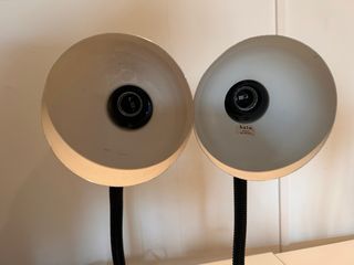 Lámparas vintage marrones años 70