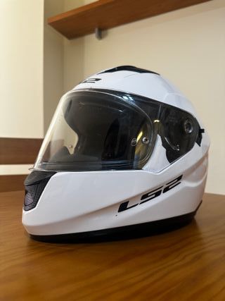 Casco Moto LS2 Talla M Blanco