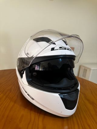 Casco Moto LS2 Talla M Blanco