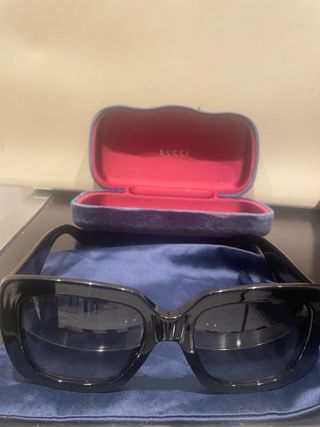 Occhiali da sole Gucci neri e oro