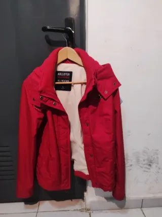 Chaqueta Hollister Anorak Mujer L Roja