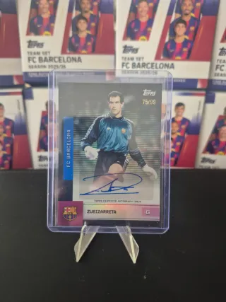 Zubizarreta auto /99 FC Barcelona Team Set Topps