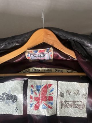 Chaqueta Cuero Norton Biker Vintage