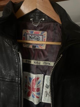 Chaqueta Cuero Norton Biker Vintage