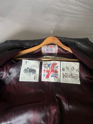 Chaqueta Cuero Norton Biker Vintage