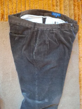 Pantalón de pana Massimo Dutti verde