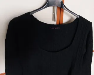 Vestito invernale lungo nero Wendy Trendy