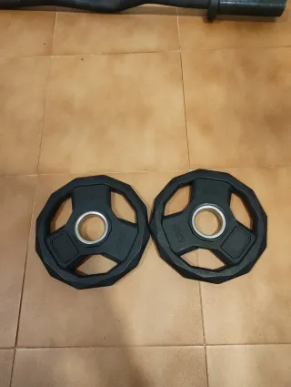 Pareja discos olímpicos 2.5kg