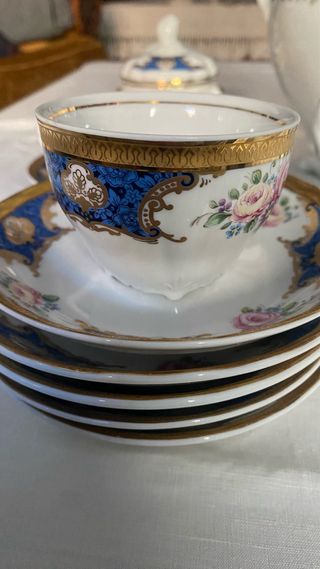 Juego café porcelana Bidasoa vintage completo