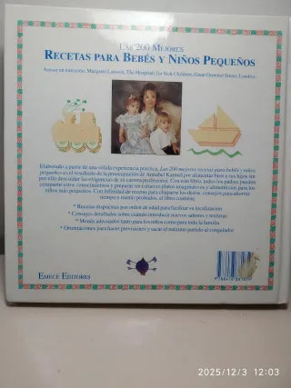 Libros recetas para niños y bebés (2 unds.)