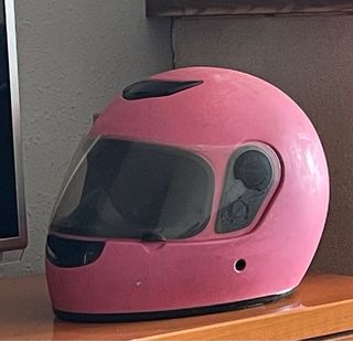 Casco infantil rosa