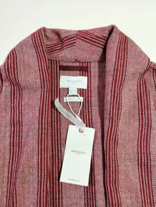 Chaqueta Springfield Rayas Rojas Talla M