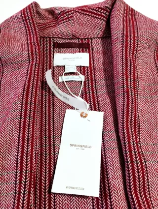 Chaqueta Springfield Rayas Rojas Talla M