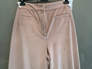 Pantaloni Max&Co velluto gamba larga rosa antico