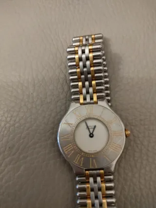 Orologio Cartier Must 21 uomo oro/argento