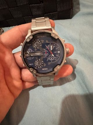 Reloj Diesel Cronógrafo Azul y Plateado