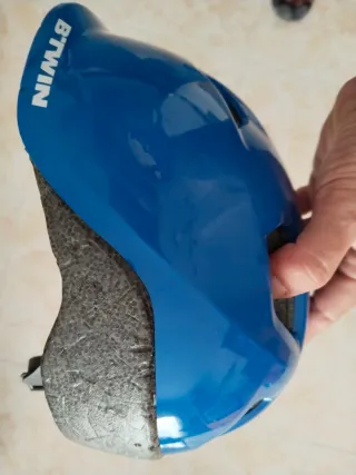 Casco Btwin Niño Talla XS Azul 48-52