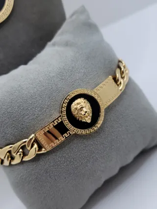 Conjunto león greco Collar y Pulsera