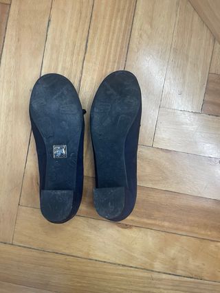 Bailarinas Pretty Ballerinas azules. puestas 2