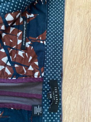 Pantalones Ted Baker 34R Azul Gris