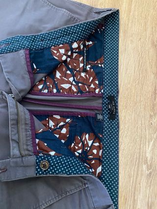 Pantalones Ted Baker 34R Azul Gris