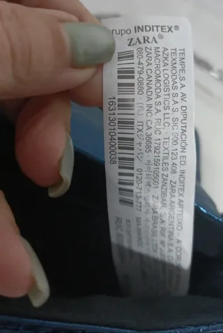 Bolso fiesta azul Zara con funda