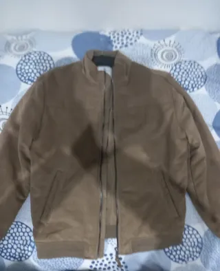 Chaqueta efecto ante beige Springfield