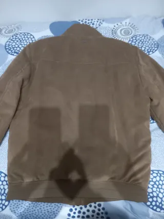 Chaqueta efecto ante beige Springfield