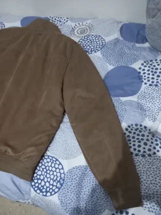 Chaqueta efecto ante beige Springfield