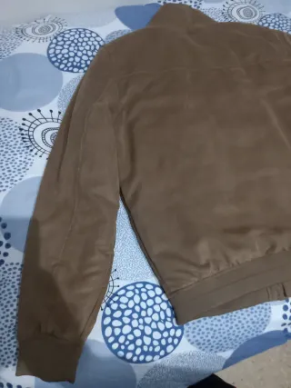 Chaqueta efecto ante beige Springfield