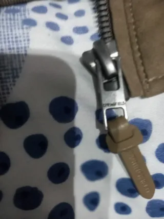 Chaqueta efecto ante beige Springfield