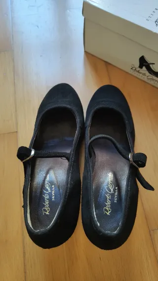 Zapatos de baile flamenco Roberto Garrudo negros