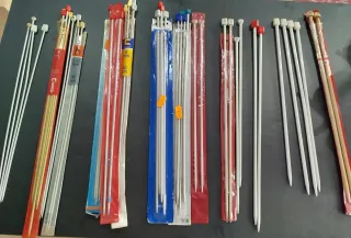 Lote agujas de tejer punto